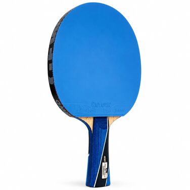 Ракетка для настільного тенісу GEWO PS Blast Carbon ITTF: Професійна карбонова ракетка з гумою GEWO Return Pro, швидка, з високим обертанням, 1.8 мм губка