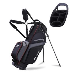 Гольф-сумка MAZEL з 6-ма перегородками, 7 водонепроникними кишенями, великим об'ємом, водонепроникним матеріалом та товстим підпоясом, легка (чорна)