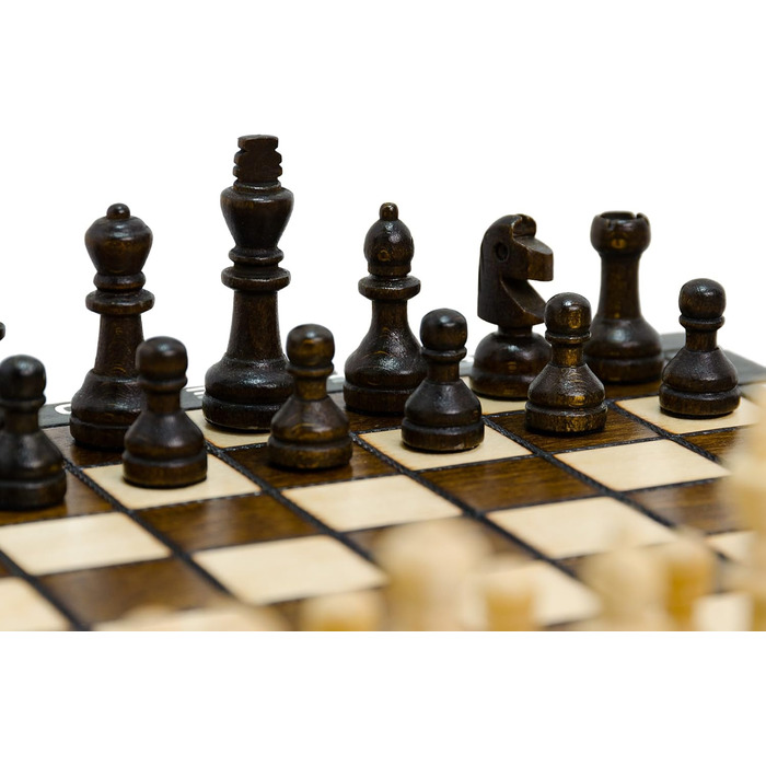 Дорожній шаховий набір Master Of Chess з берези та бука, шахова дошка 27x27 см з фігурами, портативний набір для дітей і дорослих, якісне шкільне шахове поле