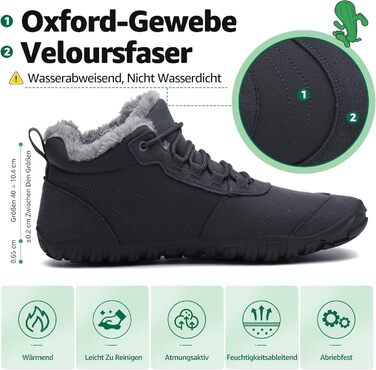 Зимові шкарпетки-тапки Sagaro для жінок та чоловіків, утеплені, розмір EU 36-48, колір: темно-сірий