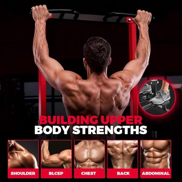 Багатофункціональний силовий комплекс ONETWOFIT Power Tower: турнік, бруси та станція для підтягувань, регульована висота 127-220 см, навантаження до 180 кг