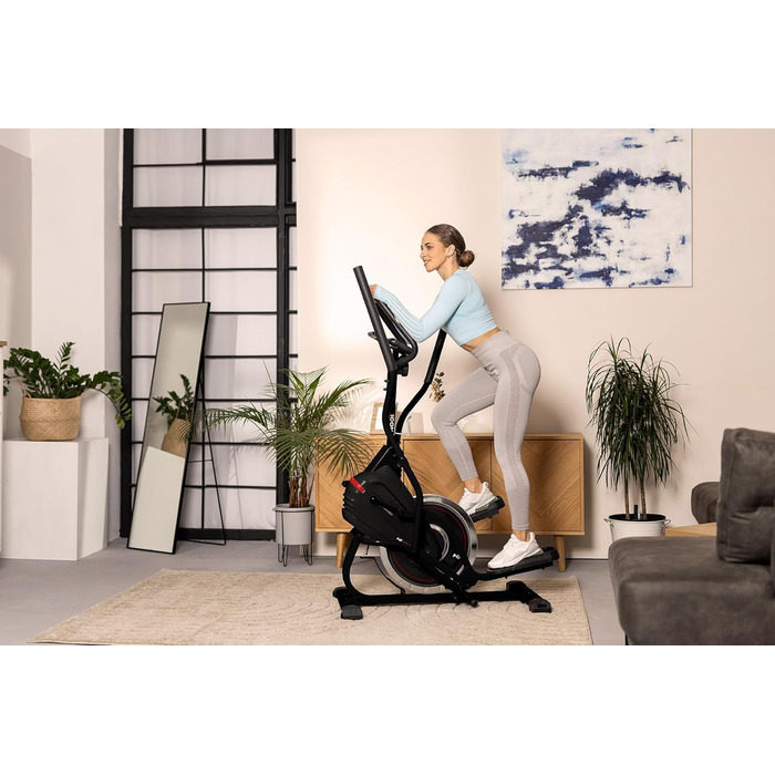 Крос-степпер Hop-Sport HS-400B Icon для дому, 2-в-1: орбітрек і степпер з тренувальним комп'ютером, інноваційний тренажер