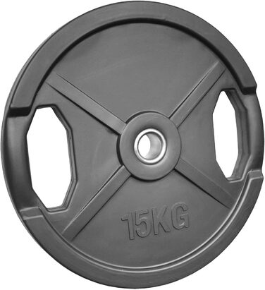 Гумовані млинці POWER-XTREME з ручками, 30/31 мм, 10/15/20 кг, для гантелей і штанг, студійна якість