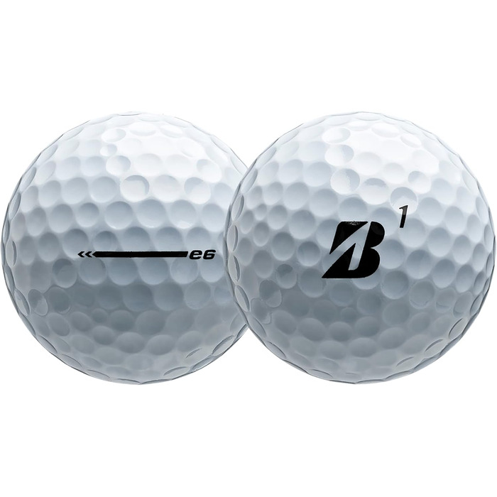Гольф-м'ячі Bridgestone e6 2023, білі, 12 шт.