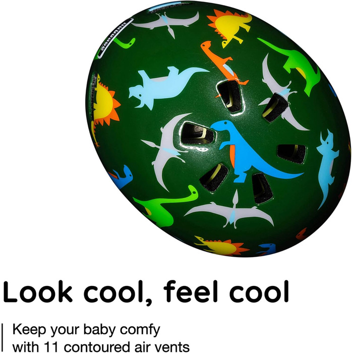 Дитячий велосипедний шолом Nutcase Baby Nutty MIPS XXS Dino Mite