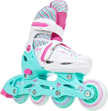 Інлайнери для дітей RAVEN Loret Mint/Pink, регульовані, з LED підсвіткою, 27-30 розмір