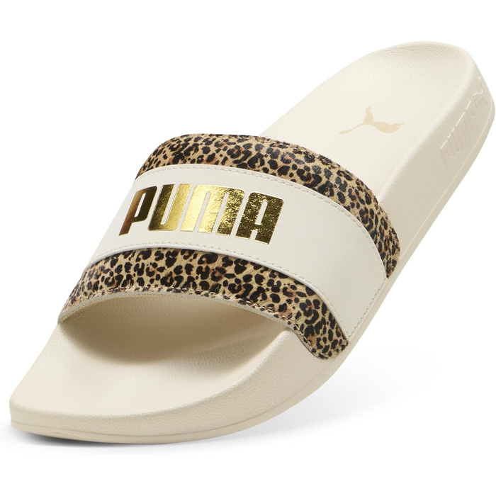Жіночі шльопанці PUMA Leadcat 2.0 Animal Flair, розмір 35.5 EU, колір Alpine Snow Puma Gold