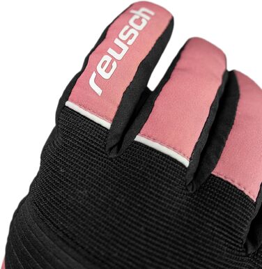 Дитячі гірськолижні рукавички Reusch Benji R-TEX XT водонепроникні з функцією Touchscreen (чорно-рожеві, розмір 6.5)