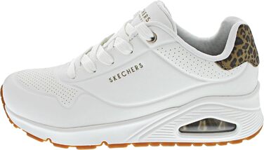 Кросівки Skechers Max Cushioning Delta для чоловіків, білі, з леопардовим принтом (41 EU)