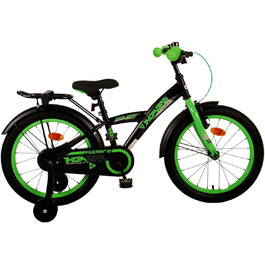 Дитячий велосипед Volare Thombike 18 дюймів для хлопчиків, чорний/зелений