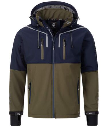 Чоловіча куртка Softshell Rock Creek Outdoor H-222, темно-синя, розмір S