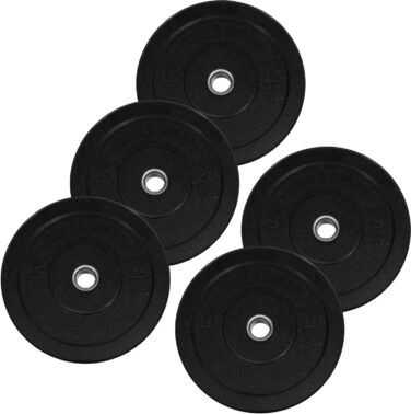 Гумові олімпійські диски GORILLA SPORTS 2x25 кг, 50 мм, для штанги