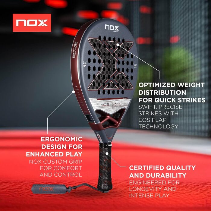 Падель ракетка Nox AT10 Genius 12K 360-375 г Агустін Тапія