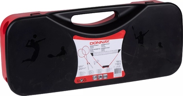 Поータтивний набір для бадмінтону 5в1 DONNAY: ракетки, сітка, волани, кейс