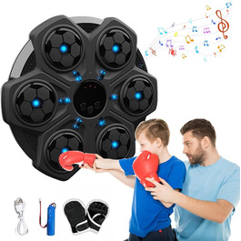 Музична бокс-машина для дому: тренажер з Bluetooth, 3 швидкості, рукавички в комплекті