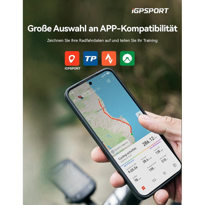Велокомп'ютер бездротовий GPS iGPSPORT BSC200S з навігацією та Bluetooth
