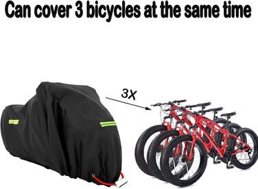Водонепроникний чохол для велосипеда MOZMY на 1-3 велосипеда, 210x112x112 см, захист від погодних умов, з отворами для замка
