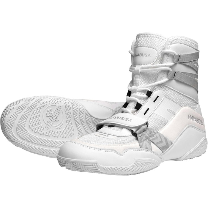 Боксерські черевики Hayabusa Strike Boxschuhe для жінок та чоловіків (38.5 EU, білий, Opulenter Garten)