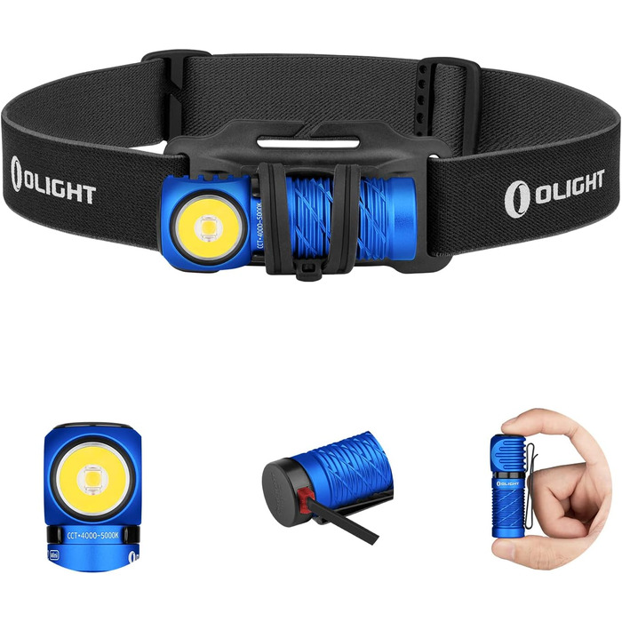 Ліхтар налобний Olight Perun 2 Mini 1100 люмен, USB, червоне світло, 5 режимів, водонепроникний, для кемпінгу та надзвичайних ситуацій