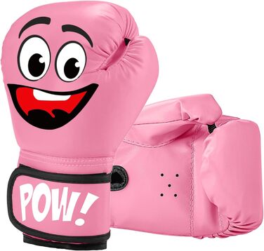 Дитячі боксерські рукавички, 4oz - для спарингу, тренувань, MMA, Муай Тай, кікбоксингу та бойових мистецтв (Рожеві)