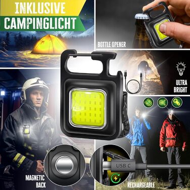 Крісло для кемпінгу KESSER® з підлокітниками, високою спинкою, місткістю до 150 кг, сіре/чорне, з підсвіткою та тримачем для напоїв