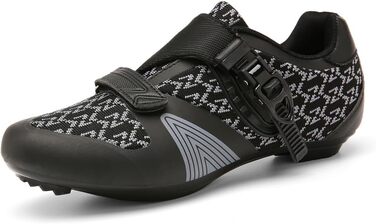 Велотуфлі для їзди на велосипеді: чоловічі та жіночі, для шосе та MTB, з жорсткою підошвою, сумісні з Look SPD/SPD-SL, унісекс, чорні
