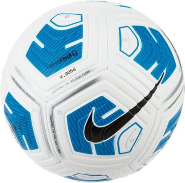 Футбольний м'яч Nike Strike Team, розмір 5, 350 г, біло-синьо-чорний, для дорослих, унісекс