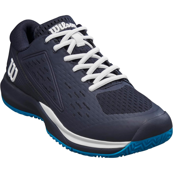 Тенісне взуття Wilson Rush Pro Ace для дітей (38 EU, Navy Blazer White Atomic Blue)