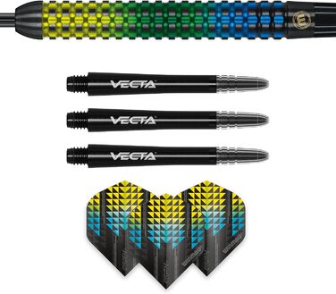 Дротики WINMAU Firestorm Profi вольфрамові Steeltip 28г з оперенням і шафтами