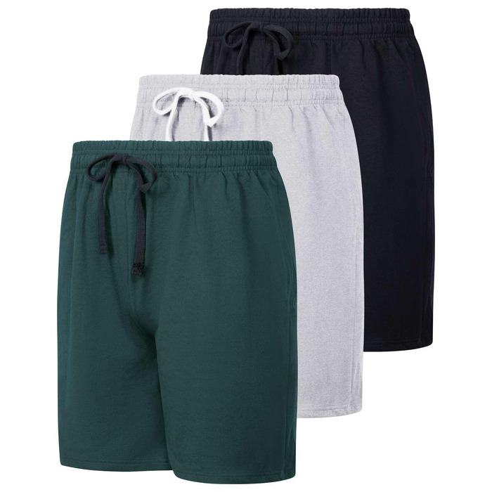 Чоловічий комплект з 3 шкарпеток Real Essentials: бавовна, 22.9 см, French Terry, лаунж-модель з кишенями (доступні розміри Big & Tall), спортивний стиль, S, комплект 1