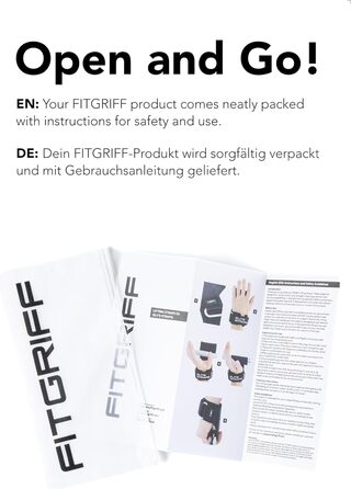 Фітнес-ремні Fitgriff® Elite Straps 2.0 для силових тренувань - Bodybuilding, Fitness, Gym - підходять для жінок та чоловіків, чорний, M/L