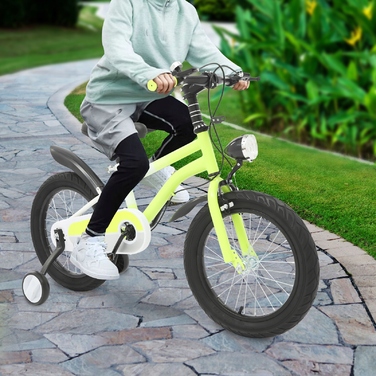 Дитячий велосипед 16 дюймів з підсвіткою та додатковими колесами