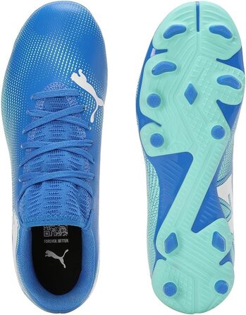 Дитячі футбольні кросівки PUMA Hyperlink Blue Mint Puma White, 28 EU