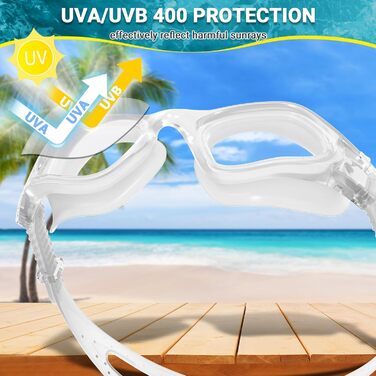 Окуляри для плавання Winline для дорослих, антифог, UV-захист, водонепроникні, прозорі лінзи, для чоловіків і жінок