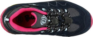 Дитячі трекінгові півчеревики Brütting Bergen (29 EU, морський колір, рожевий)