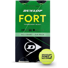 Тенісні м'ячі Dunlop Fort All Court TS для всіх типів покриття, 2x4 шт.