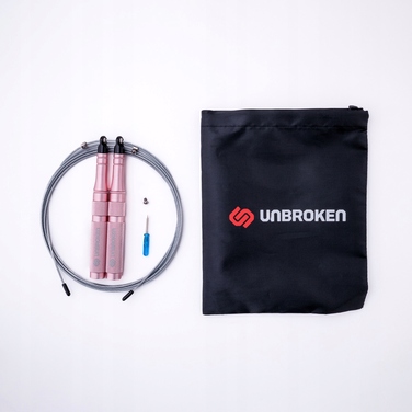 Професійна тренувальна скакалка Unbroken Speed Rope SR-PRO, Рожева, 3.2м