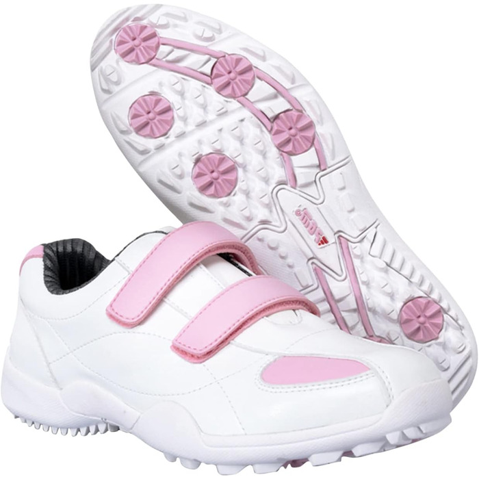 Жіночі гольф-туфлі PGM водонепроникні, без шипів, на липучці, рожеві, 38 EU