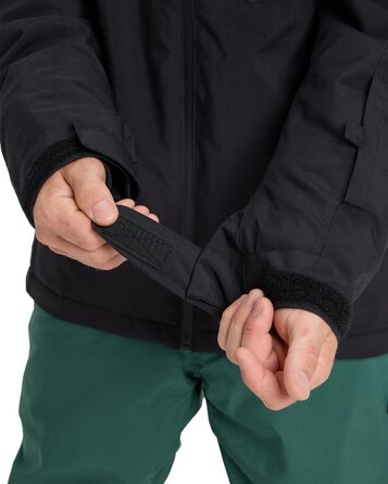 Жилет Quiksilver Titano Herren (Чоловічий) Alond, Чорний (M)