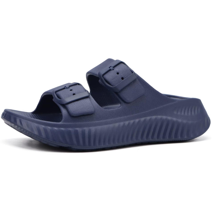 Ортопедичні жіночі сандалі-шлепанці KuaiLu для відновлення стопи, спортивні слайдери з підтримкою своду та амортизацією при плантарному фасциїті, сині, 41 EU