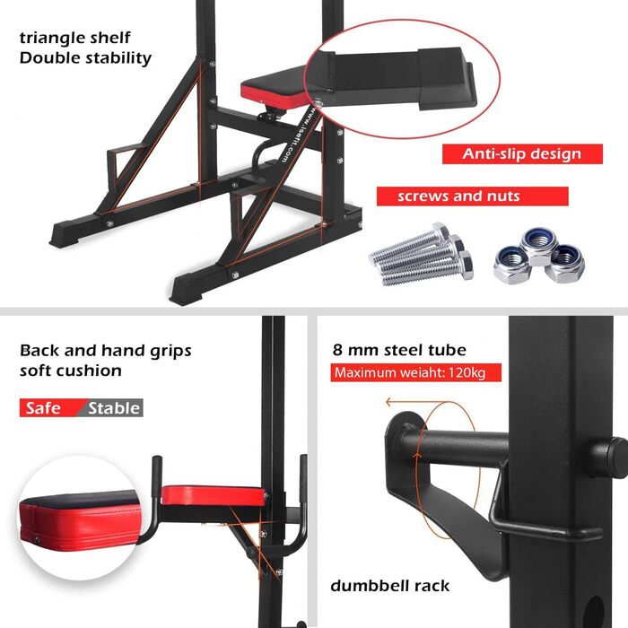 ISE Kraftturm Power Town - багатофункціональний турнік для дому SY-4006, до 120 кг
