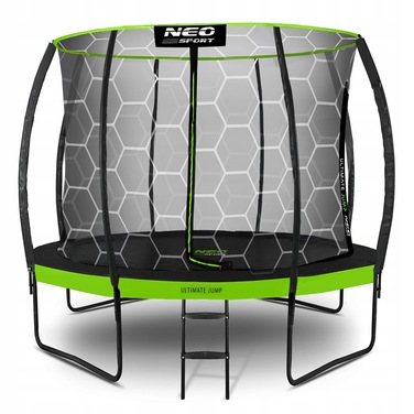 Садовий батут Neo-Sport 10ft/312см із внутрішньою сіткою та драбиною