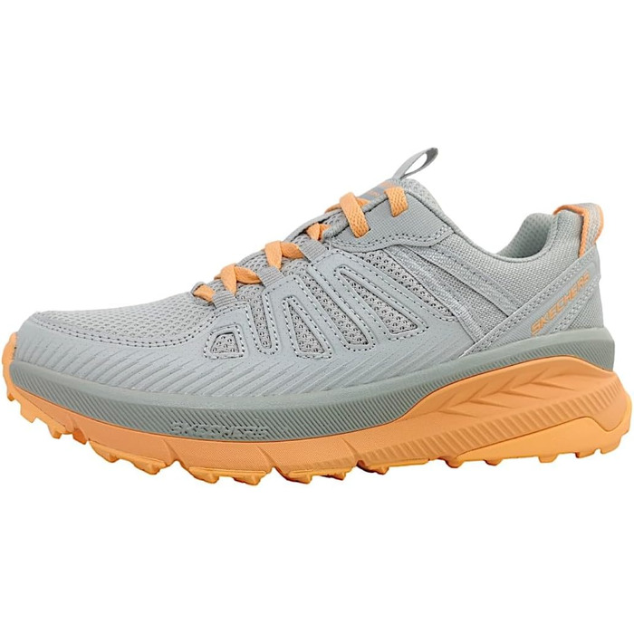 Жіночі кросівки Skechers Switch Back Cascades (37 EU) - сірі, синтетика, текстиль, кораловий декор