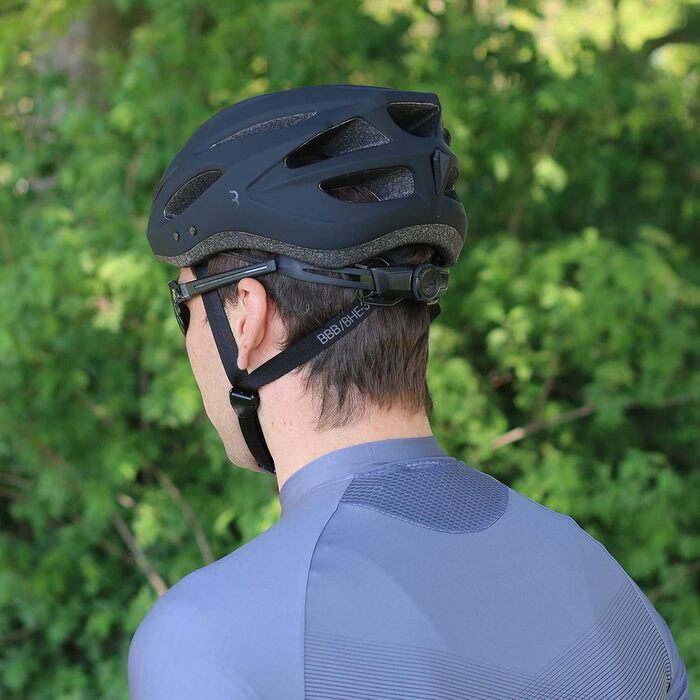 Велосипедний шолом BBB Cycling Condor для дорослих, матовий чорний, знімний візор, захист від комах, для MTB та шосейних велосипедів (54-58 см)
