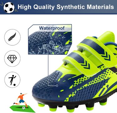 Дитячі футбольні бутси для гри на штучному покритті, низькі, дихаючі, для тренувань та гри, білі, сині, зелені, розміри 28-37 EU