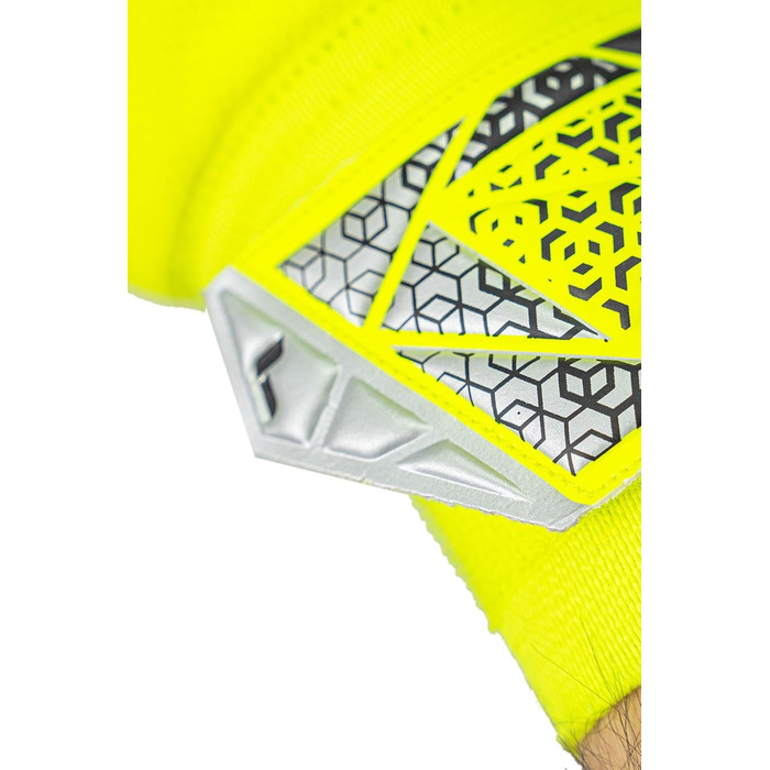 Воротарські рукавички Reusch Attrakt Starter Solid Junior - жовто-сріблясті-чорні (3) для дітей та підлітків