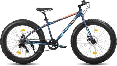 Гірський велосипед Hiland Fat Tire 24/26 дюймів для хлопчиків і дівчат, 7-ступеневий, дві дискові гальма, для пляжу та снігу