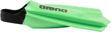 Плавальні ласти ARENA Powerfin Pro II для дорослих, короткі силіконові ласти для басейну, розмір 42-43, зелені