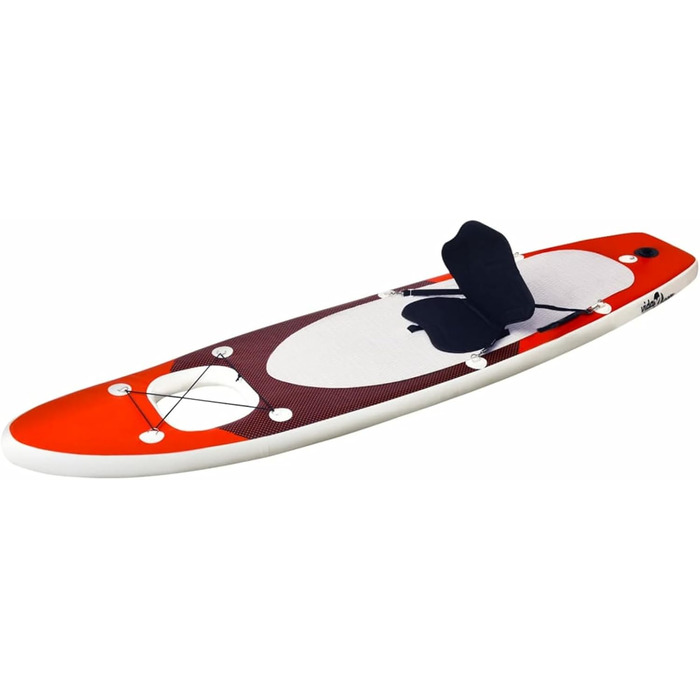 Надувна SUP-дошка LAPOOH 330x76x10 см червона, комплект для сапбордингу з веслом і сидінням