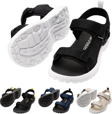 CRESSI Pete Sandal - Унісекс сандалії Cressi Pete, чорно-білі, 38 EU, для пляжу та води